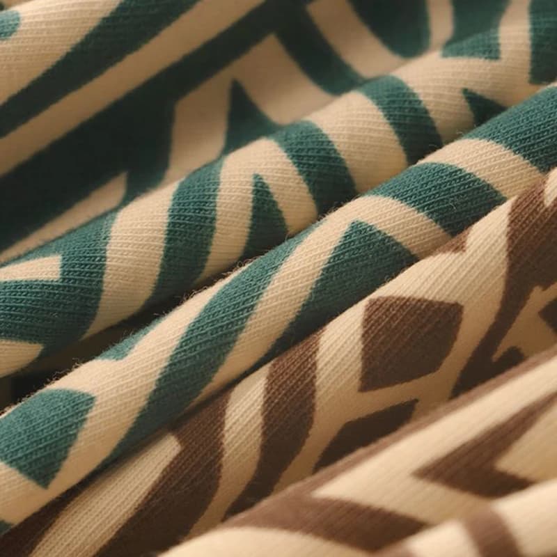 Men's Breathable Comfortable Underwear American Style Personalized Boxer Shorts Printed Trendy Ethnic Retro Square Underpant - 5