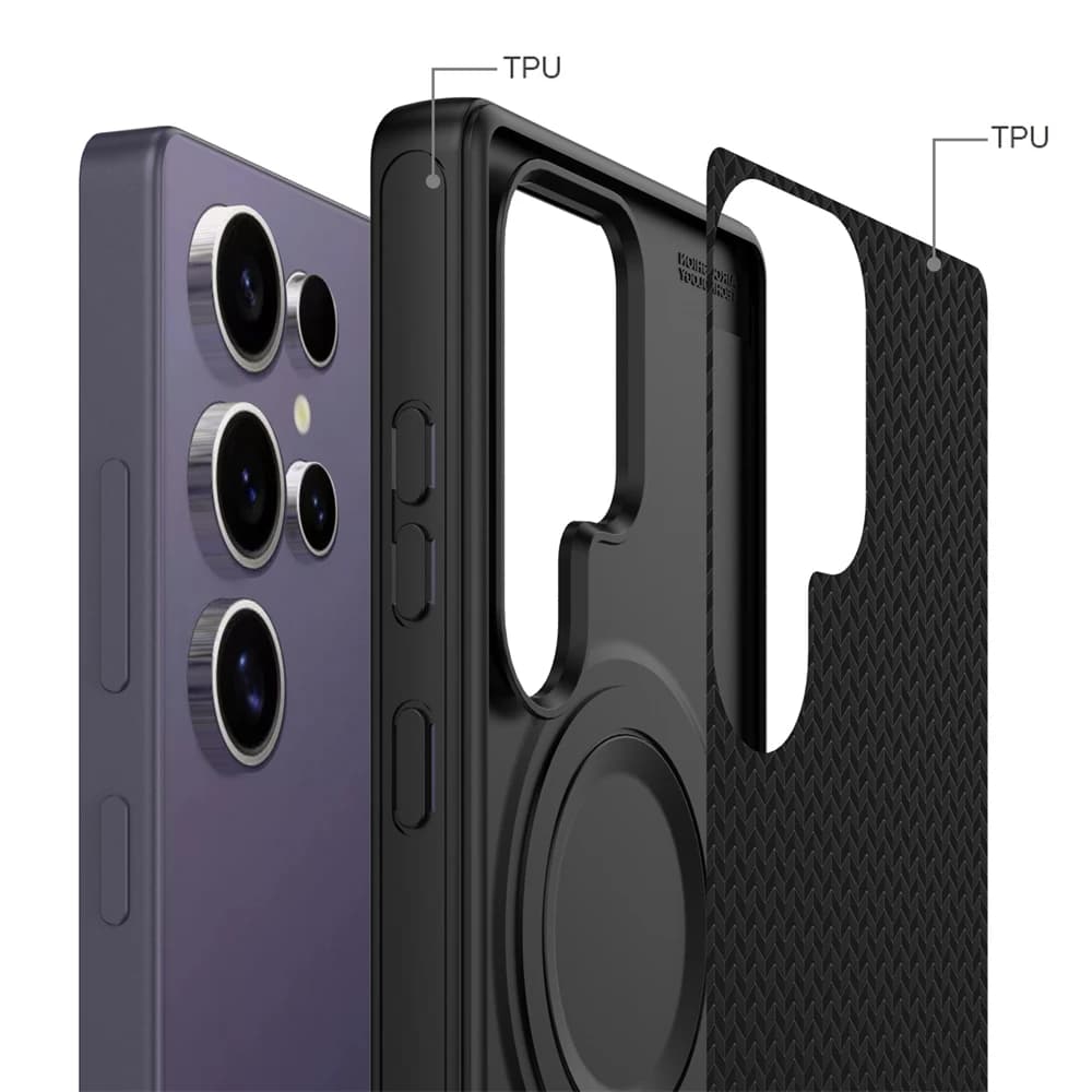 Spigen For Magsafe Magnetic Silicone TPU Case For Samsung Galaxy S26 Ultra S25 Plus Wireless Charge Shockproof Armor Cover Funda - 3