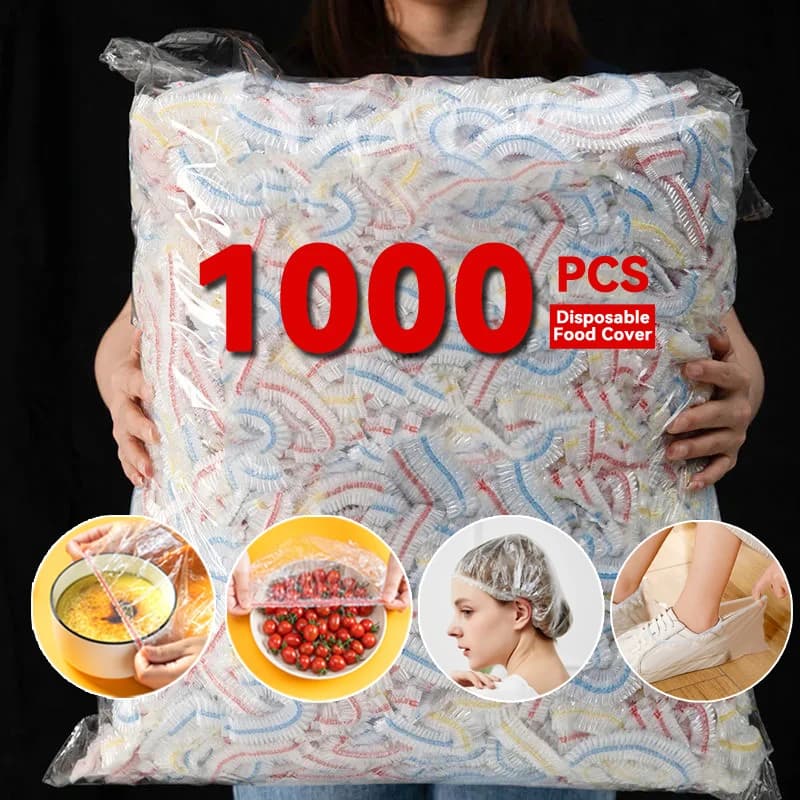 أكياس تغليف طعام بلاستيكية، أكياس حفظ الطعام شفافة وقابلة لإعادة الاستخدام، غلاف مطبخ ملون قابل للتصرف