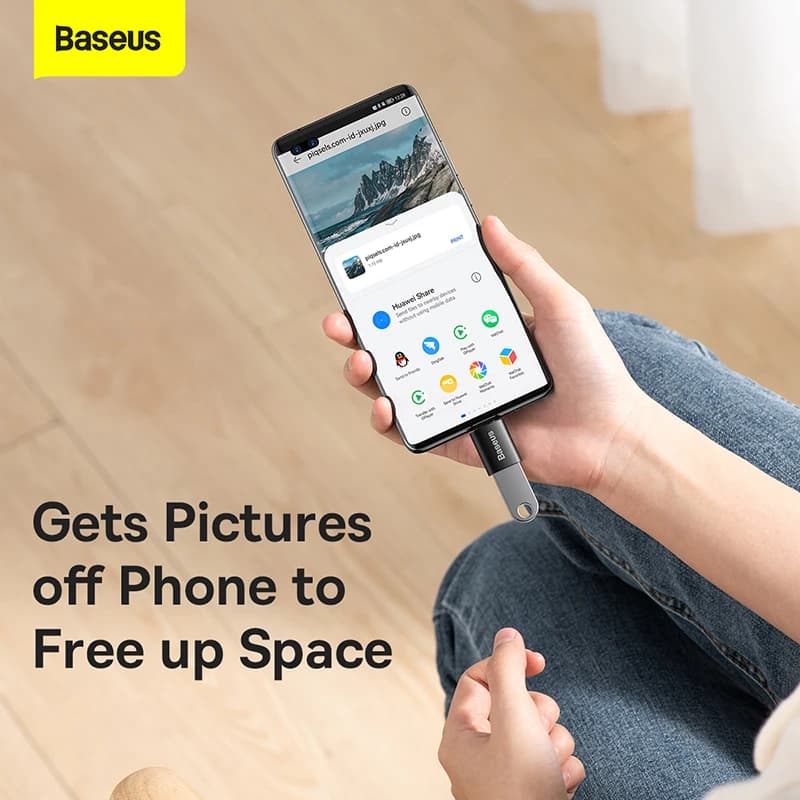 Baseus USB 3.1 OTG Adapter Type-C to USB-A  USBC Type C Female Converter For Macbook Xiaomi Huawei Samsung 10Gbps Data OTG Adapt - 3