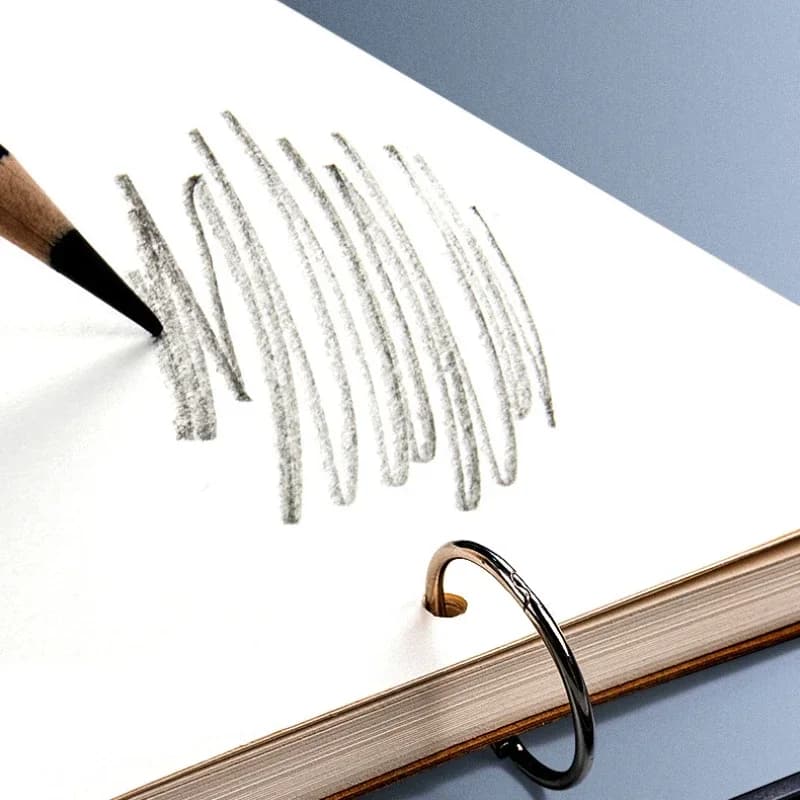 كراسة رسم احترافية A4/A5/16K/32K/8K، ورق سميك فضفاض، دفتر رسم، لوازم مدرسية، قلم رصاص، قرطاسية - 5