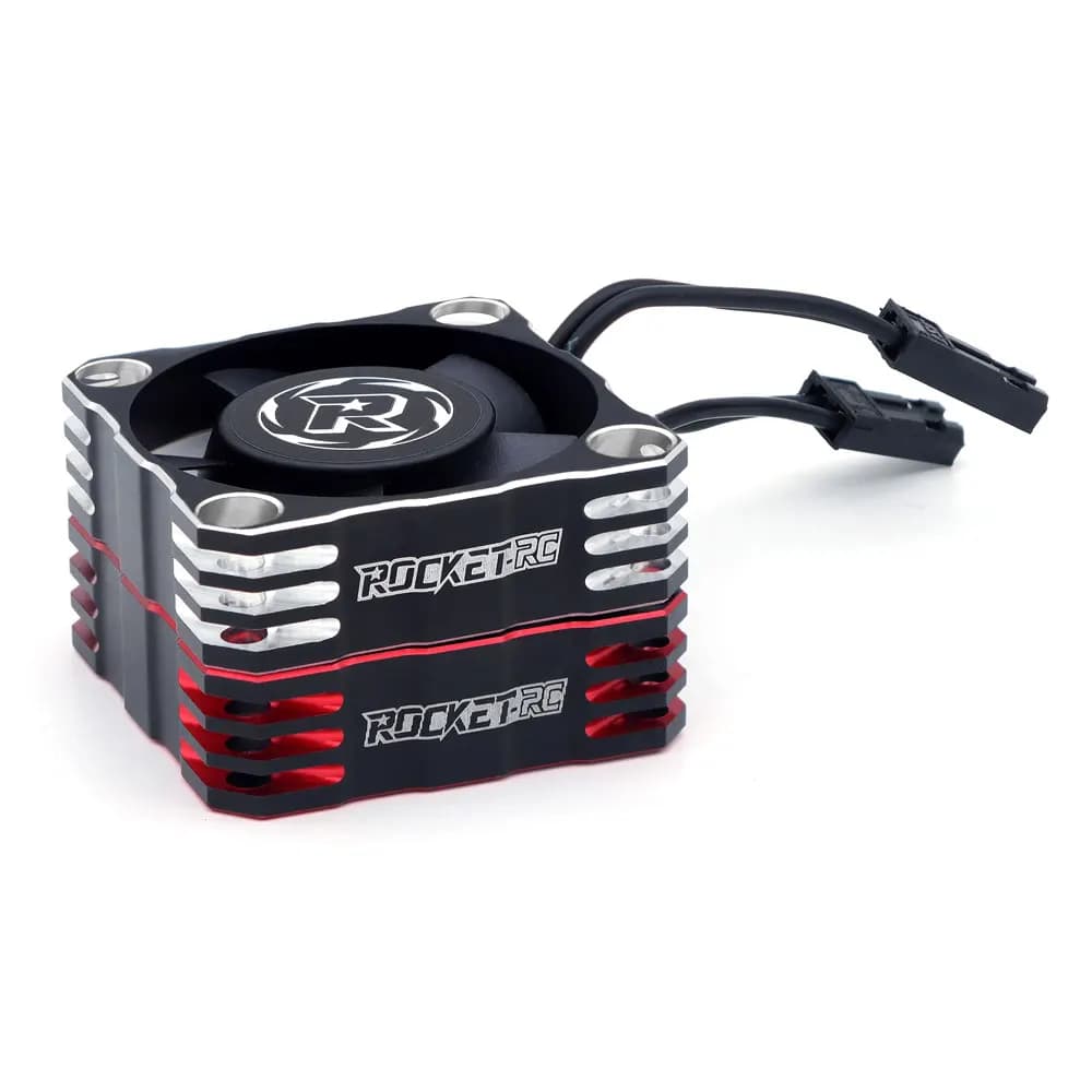 SURPASS Rocket-Rc Metal Cooling Fan 30mm 35mm 40mm Aluminum Cool Fan Heat Sink Fan Cover for RC Car 540/550 Brushless Motor - 2