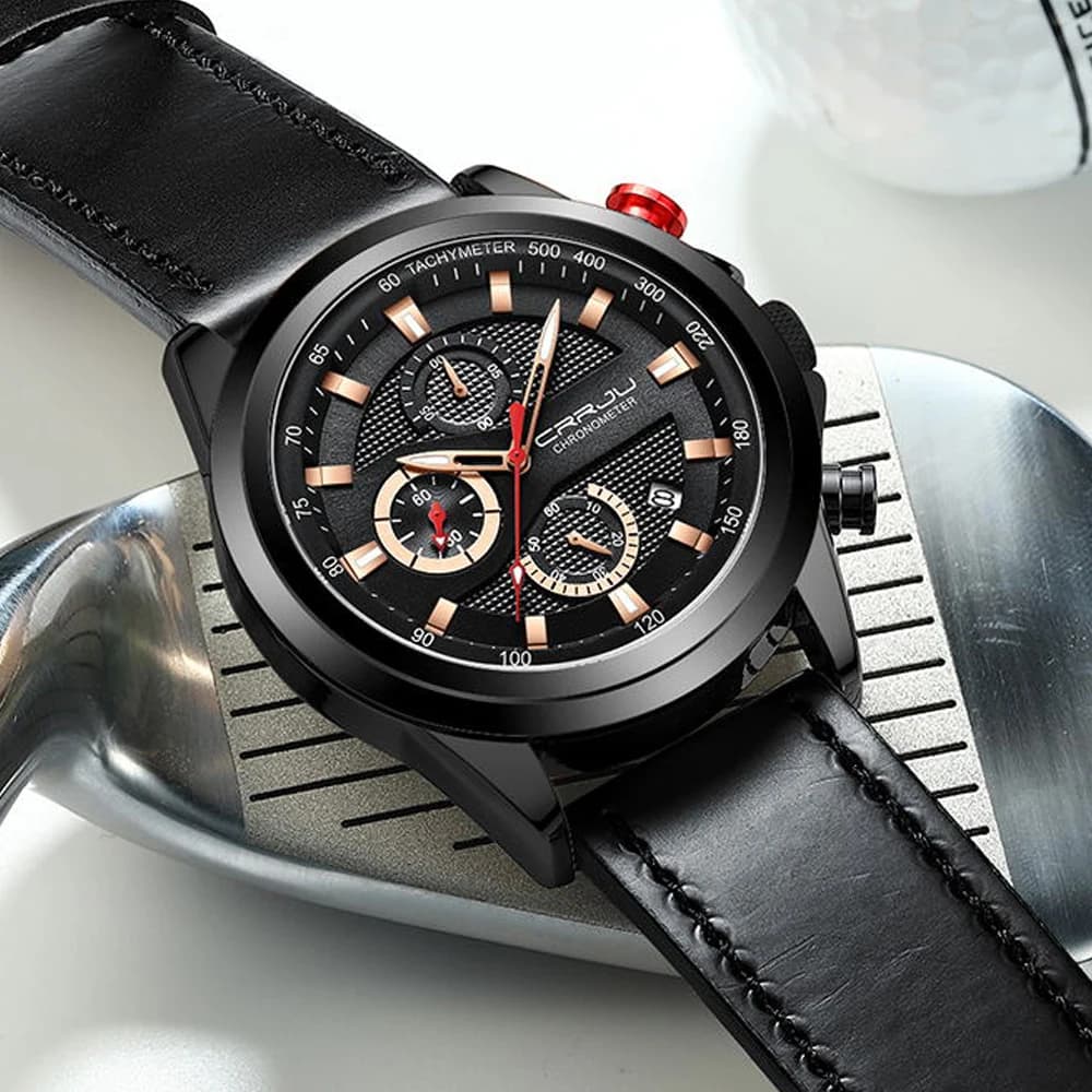 ساعة رجالي فاخرة بعلامة تجارية رائدة، مينا كبير، ساعات رياضية، كرونوغراف كوارتز، ساعة يد بتاريخ، ساعة ذكرية ريلوجيو ماسكولينو - 6