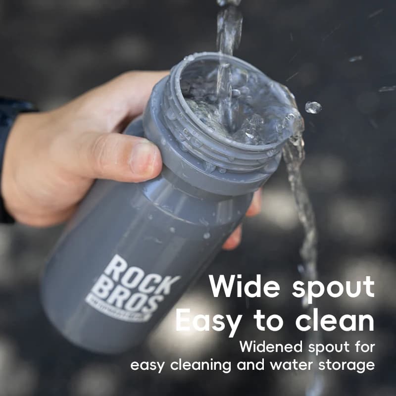 زجاجة ماء دراجة ROCKBROS سعة 600 مل، كوب رياضي من مادة PP، إبريق دراجات، مناسب للتخييم والرحلات، كوب ضغط للدراجات - 4