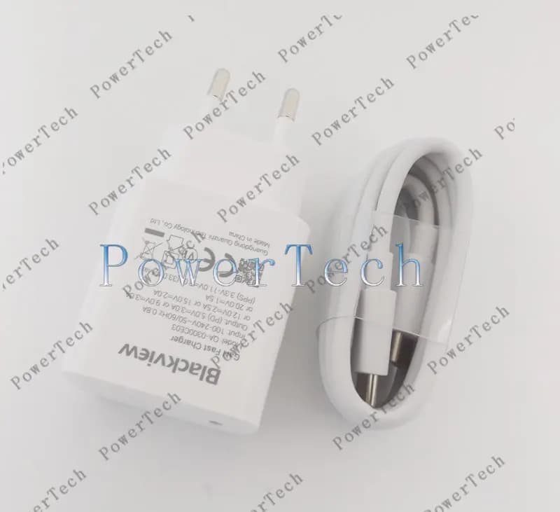 New Original Blackview BV9300 Charger Official Quick Charging Adapter USB Cable Data Line Parts For Blackview BV9300 Smart Phone - 4