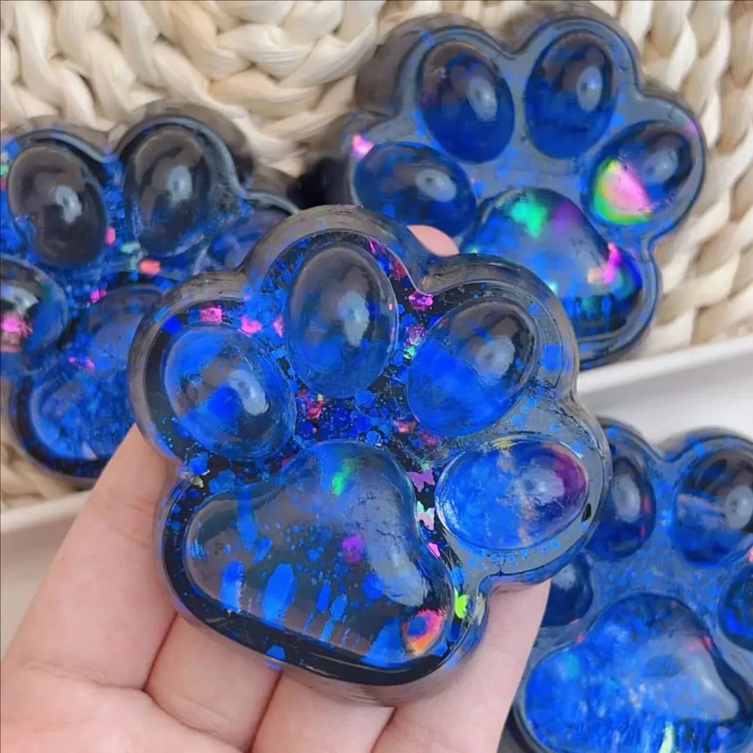 Mystery Fidget Toy Kawaii Cat's Paw,Simulated Food,Antistress Foot Squishy Toy, Squeeze Toy, Mochi Squishy, Stress Reliever Toys - 5