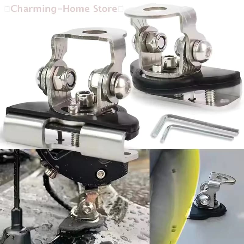 【M】1/2 قطعة حامل تثبيت شريط إضاءة LED حامل تثبيت إضاءة عمل LED حامل مصباح ضباب غطاء المحرك إكسسوارات سيارات للطرق الوعرة - 3