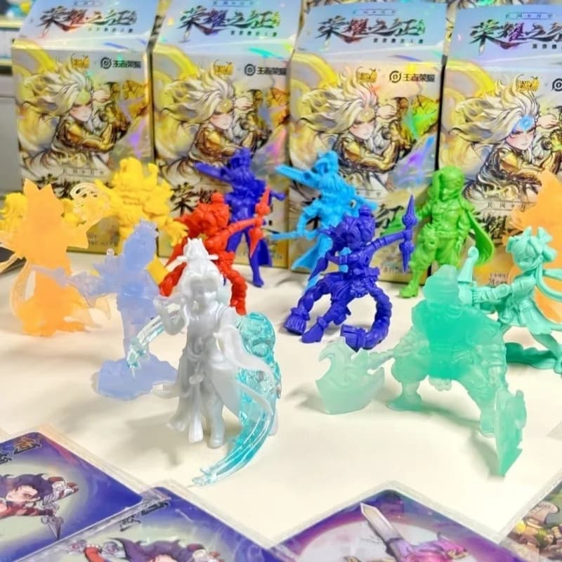 دمية مطاطية صغيرة من KAYOU King of Glory سلسلة Honor Quest دمية ممحاة أصلية رسمية صندوق أعمى قابل للجمع