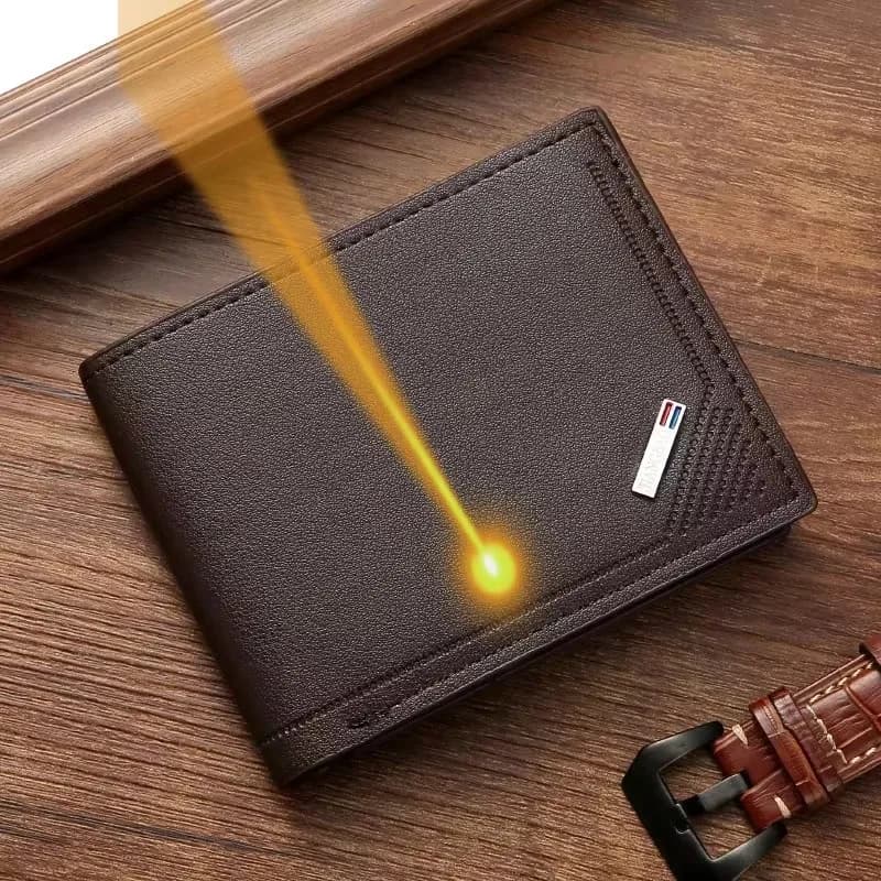 Engrave Custom Name Men's Short Frosted Leather Wallet Multi-Slot Coin Pocket Holder Men's Wallet Birthday Gift  Anniversary Day - 3