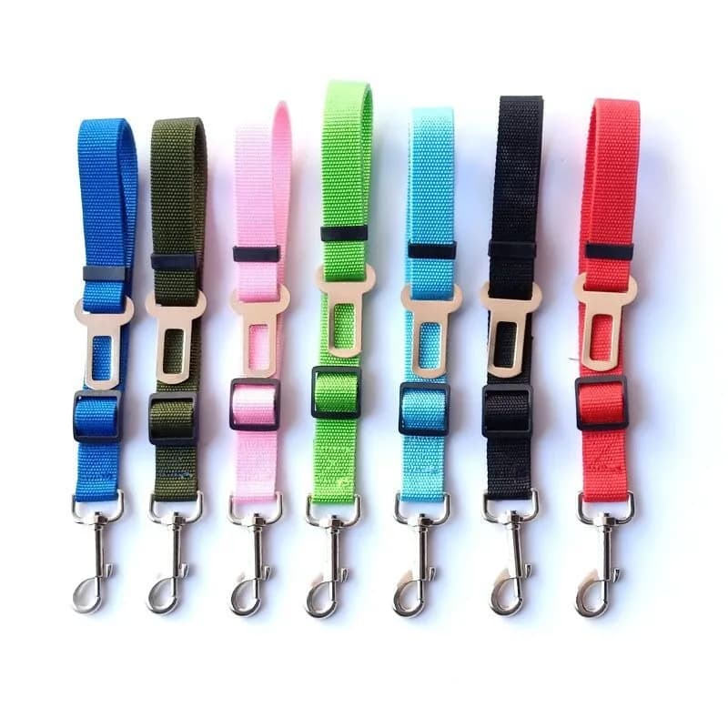 New Dog Car Belt Cat Car Seat Belt Pet Seat Vehicle Dog Harness Lead Clip Safety Lever Traction Dog Collars GXQ05 - 5