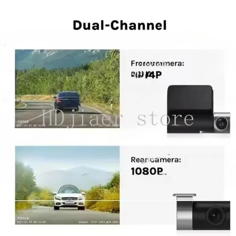 70mai A500S2 inch high-definition driving recorder video camera GPS 24-hour monitoring WiFi recorder Pro Plus 24-hour parking - 5