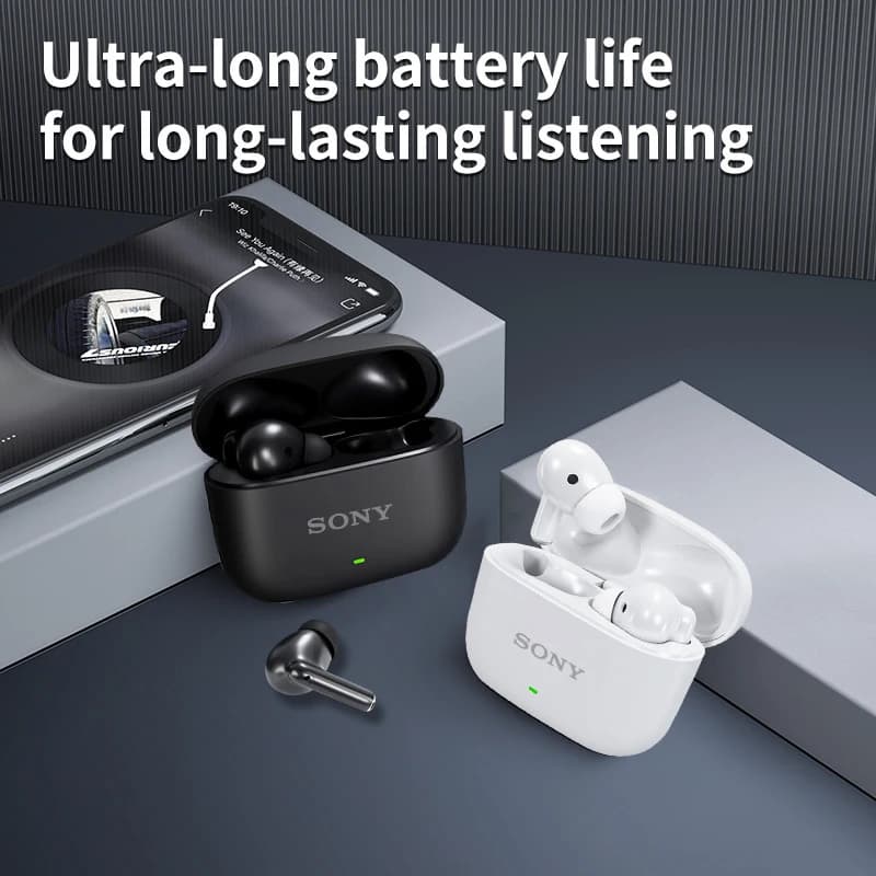 سماعات رأس سوني S300 الأصلية سماعات أذن لاسلكية بلوتوث سماعات ستيريو حقيقية رياضية لألعاب TWS سماعات أذن داخل الأذن مع ميكروفون تعمل باللمس - 3
