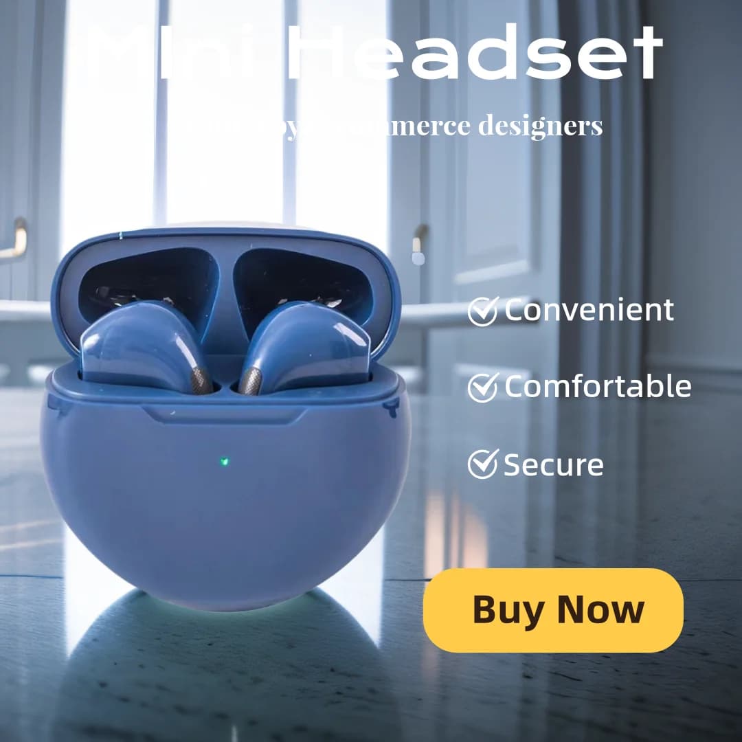 سماعات بلوتوث صغيرة لاسلكية محمولة مع ميكروفون لسماعات الهاتف المحمول