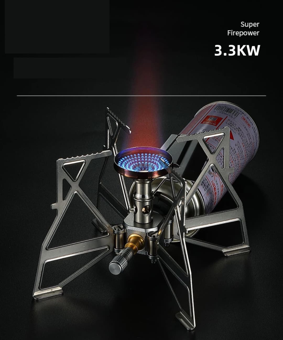 CAMPINGMOON وصول جديد XD-3-NE موقد بروبان وبيوتان محمول خفيف الوزن للتخييم مع حقيبة حمل - 2