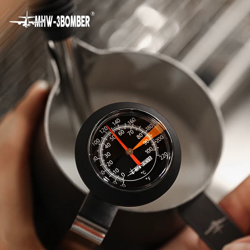 MHW-3BOMBER 0 to100℃ Dial Thermometer for Coffee Pot Milk Frothing Jug Professional Cafe KitchenTemperature Measuring Tools - 2