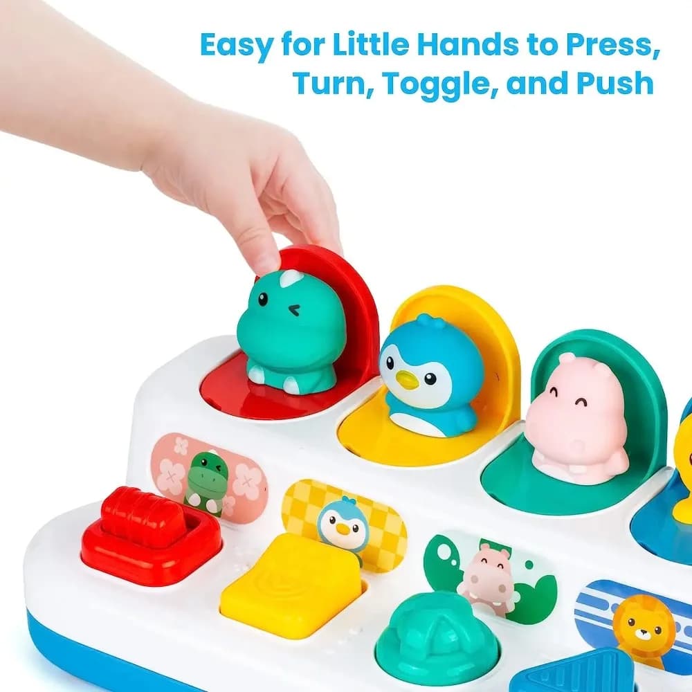 Interactive Activity Sensory Toy for Babies Cause and Effect Toy Baby Development Games Montessori Educational Learning Toys - 6