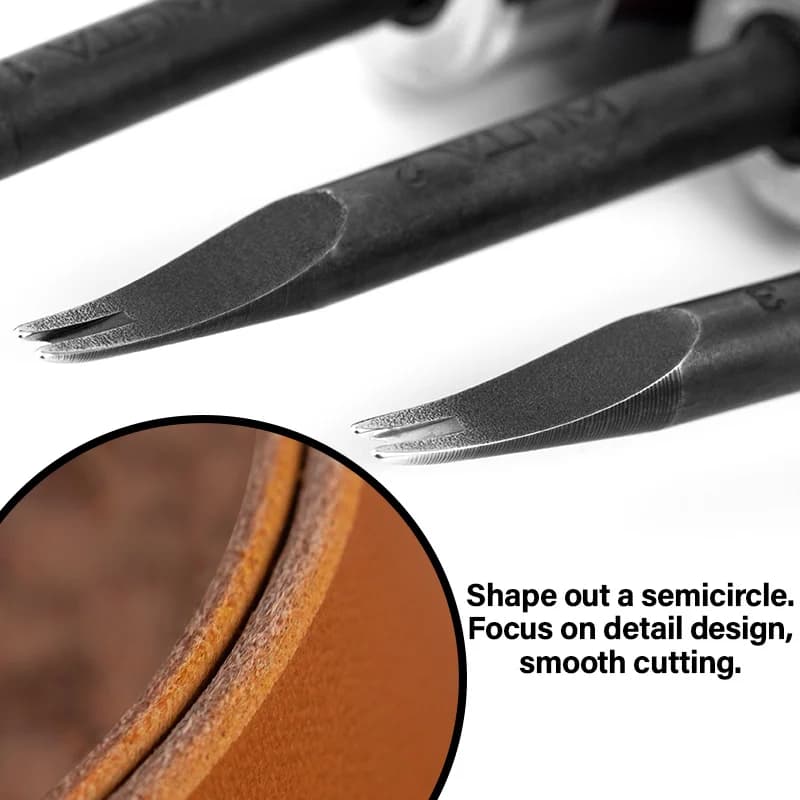 أداة تشذيب حواف الجلد من WUTA، أداة صقل حواف الجلد لأعمال الحرف الجلدية اليدوية، مصنوعة من الفولاذ الكربوني العالي - 5