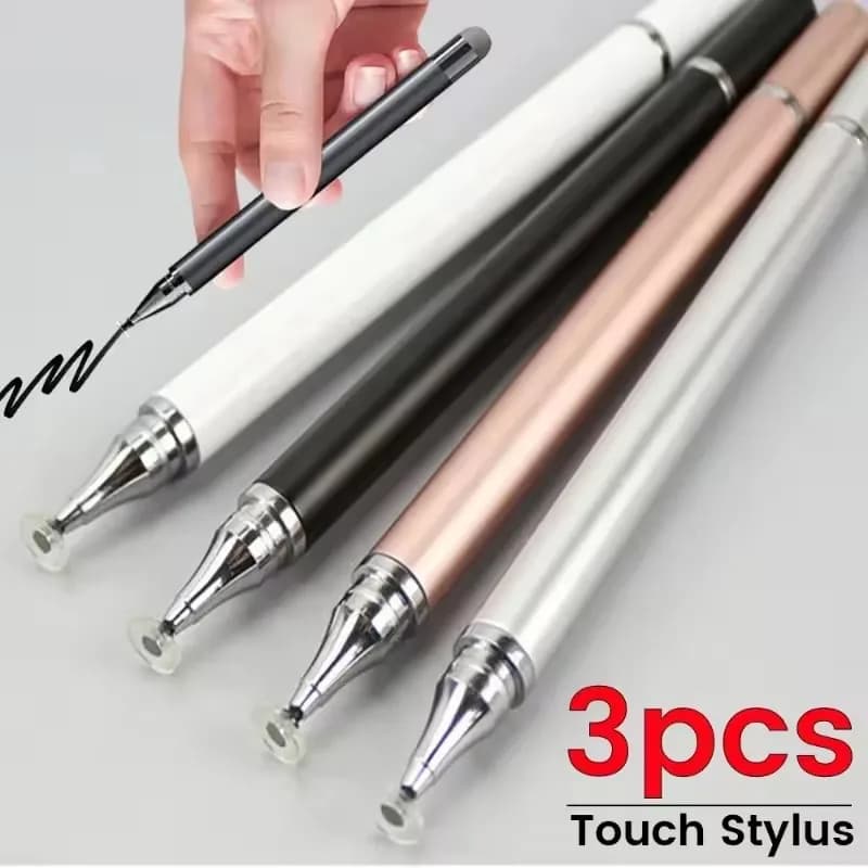 3/1Pcs Smart Tablet Phone Universal 2 in 1 Capacitive Stylus Pen Drawing Pens for iPhone/Android All Capacitive Touch Screens
