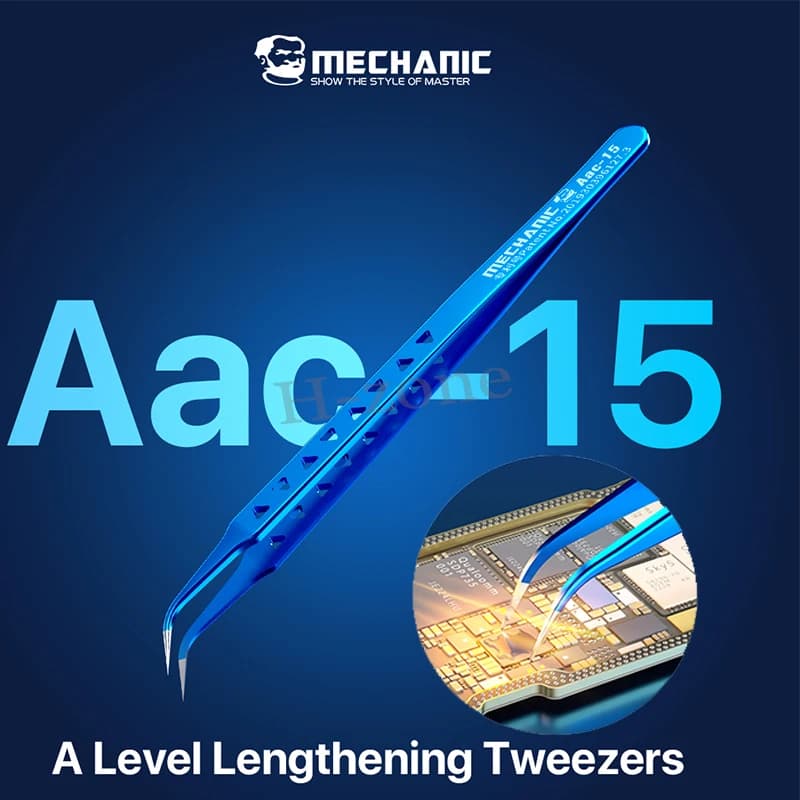 ملقط ميكانيكي AAC-15 من الفولاذ المقاوم للصدأ لإصلاح الهواتف، عالي الدقة بـ 8 فتحات لتبديد الحرارة، مشبك لحام نقطي للأسلاك الطائرة - 2