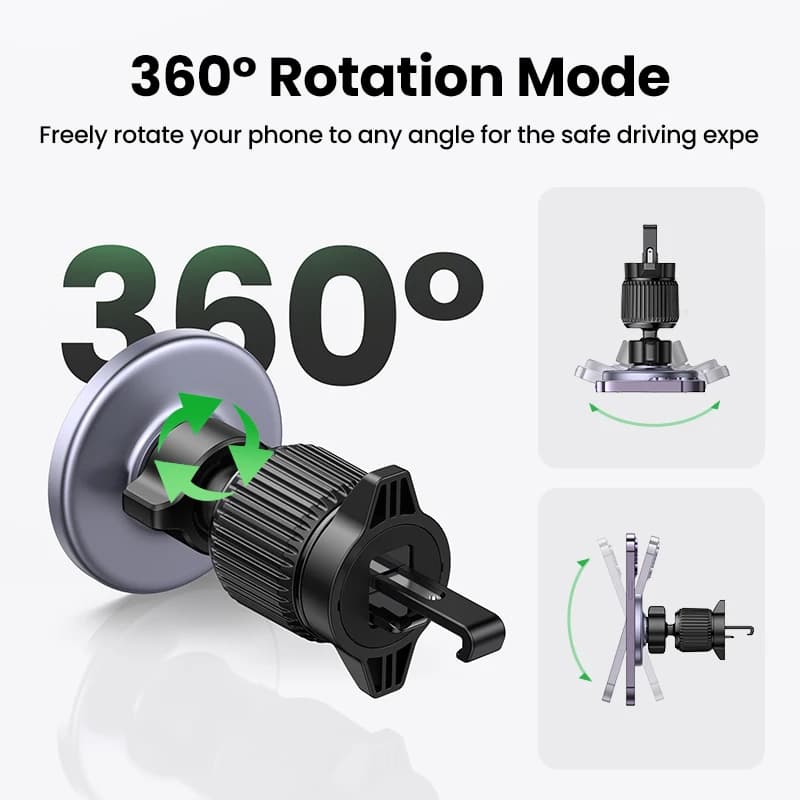 UGREEN Magnetic Car Phone Holder Air Vent Car Phone Stand For Magsafe iPhone 15 14 13 ProMax Xiaomi Samsung Strong Magnet Holder - 5