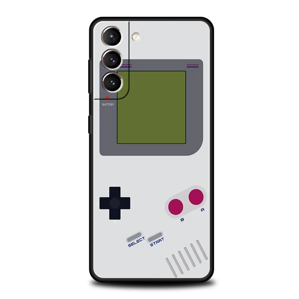 Vintage Tape Camera Gameboy Case For Samsung Galaxy Plus S24 S23 S22 S21 S20 Ultra FE 5G Plus S9 S10 S10E Phone Cover Black - 2