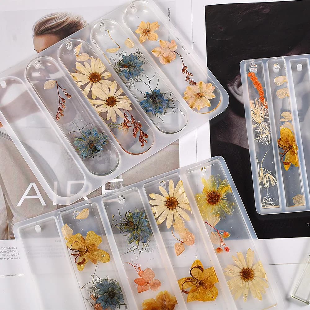 Bookmark Jewelry Casting Silicone Resin Mold Set for DIY Bookmark Pendants Bookmark Molds Silicone Molds Resin Jewelry Making - 5