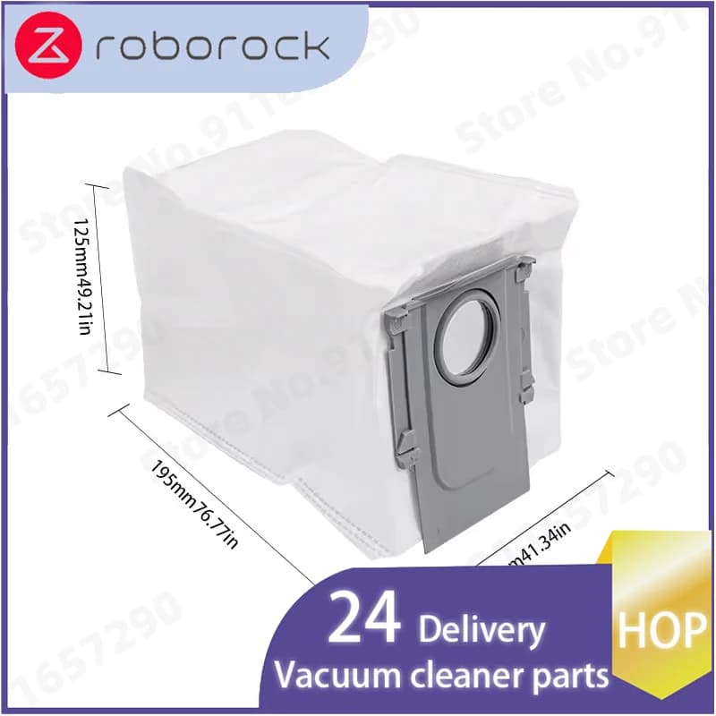 Roborock Qrevo S Pro Qrevo MaxV Qrevo Plus Vacuum Parts Main Roller Side Brush Filter Mop Pad Cloth Dust Bag - 3