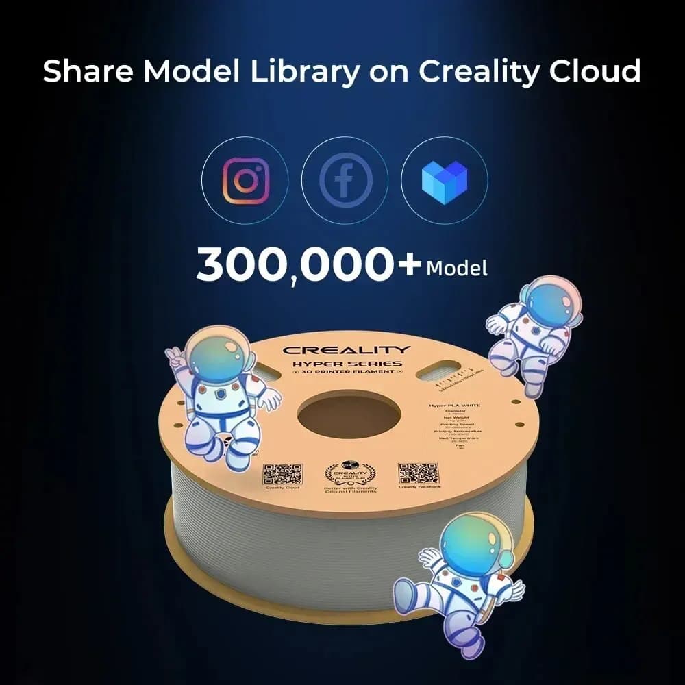 CREALITY Hyper Series PLA Filament 1.75mm Better Fluidity Faster Cooling High Precision for FDM Printers - 4
