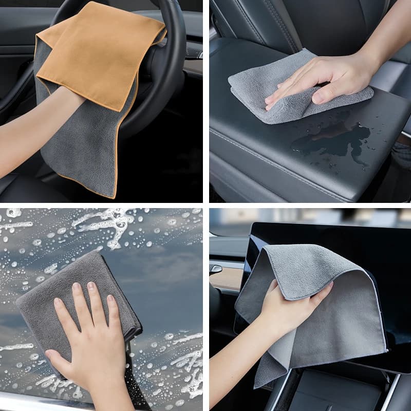 منشفة غسيل سيارات سوبر ماصة من الجلد المدبوغ لهيونداي i40, i30, i20, i10, سوناتا, إلنترا, أكسنت, توكسون، أدوات تنظيف داخلي - 6