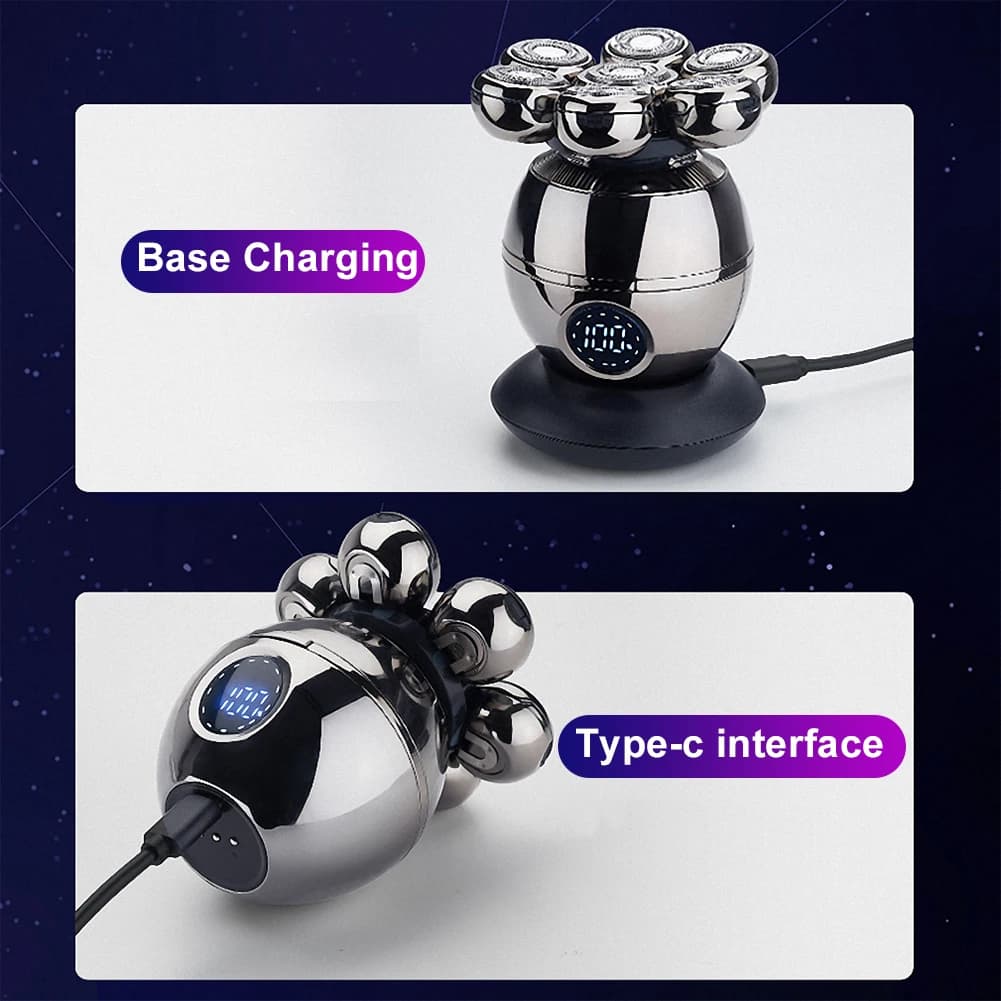 Razors for Men 5 in1 Bald Head Shaver Multifunctional Grooming Kit Cordless Bald Machine for Men Electric Shavers - 2