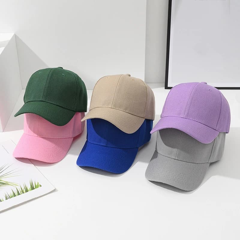 Candy Color Cute Baseball Caps For Children Kids Summer Hat Student Sun Protection Peaked Caps Travel Holiday Beach Sunshade Hat - 2