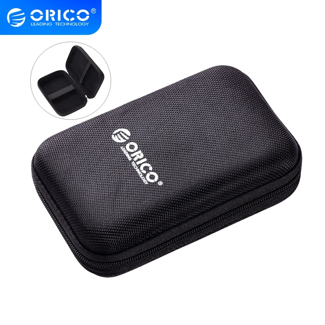 حقيبة صندوق قرص صلب ORICO مقاس 2.5 بوصة، حقيبة قرص صلب محمول خارجي، حماية تخزين صندوق قرص صلب، أسود/أحمر/أزرق