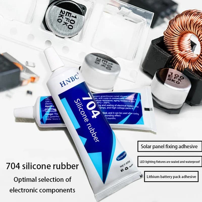 عازل سيليكون مطاطي مقاوم لدرجات الحرارة العالية عازل إلكتروني مقاوم للماء عازل قوي مقاوم للحرارة لاصق عزل سيليكون - 6