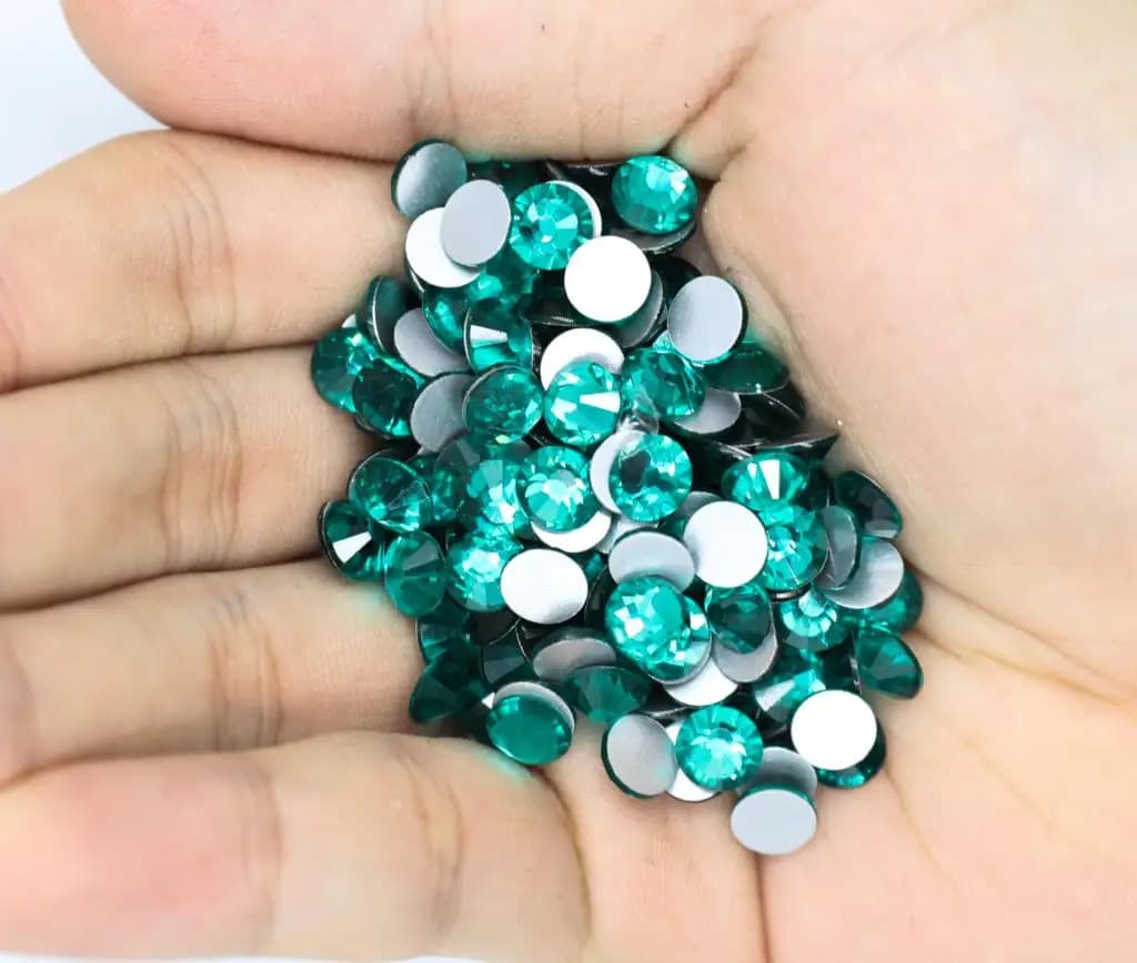 Multi colors SS3-SS30 Non Hot Fix Rhinestones flat back crystal strass glitter stone for DIY manicure 3D nail art fabric garment - 6