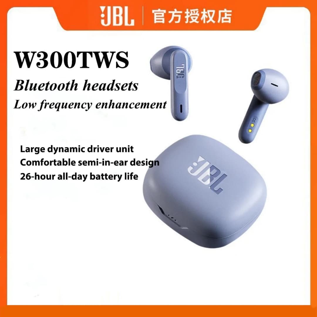 سماعات رأس بلوتوث لاسلكية نصف داخل الأذن معتمدة رسمياً JBL WAVE 300TWS إصدار 5.2 لرياضة مكالمات إلغاء الضوضاء بتقنية JBL Deep Bass - 6