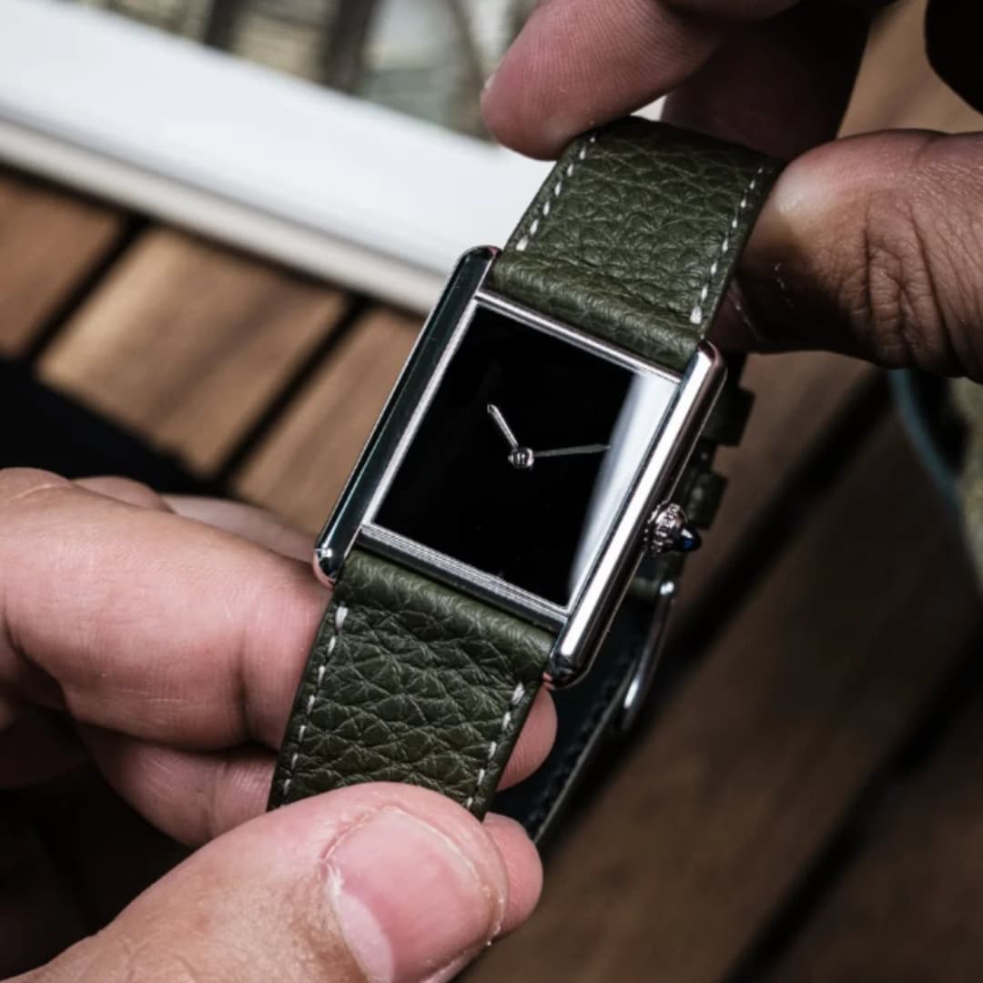 CILOA 2025 New Men's Square Leather Strap Elegant Light Luxury Business Casual Waterproof Quartz Watch