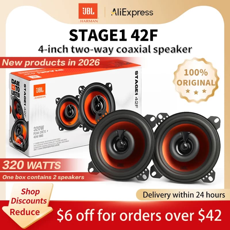 JBL car audio speaker 4-inch coaxial speakers 2-way stereo speakers car subwoofer full-frequency tweeter and midrange