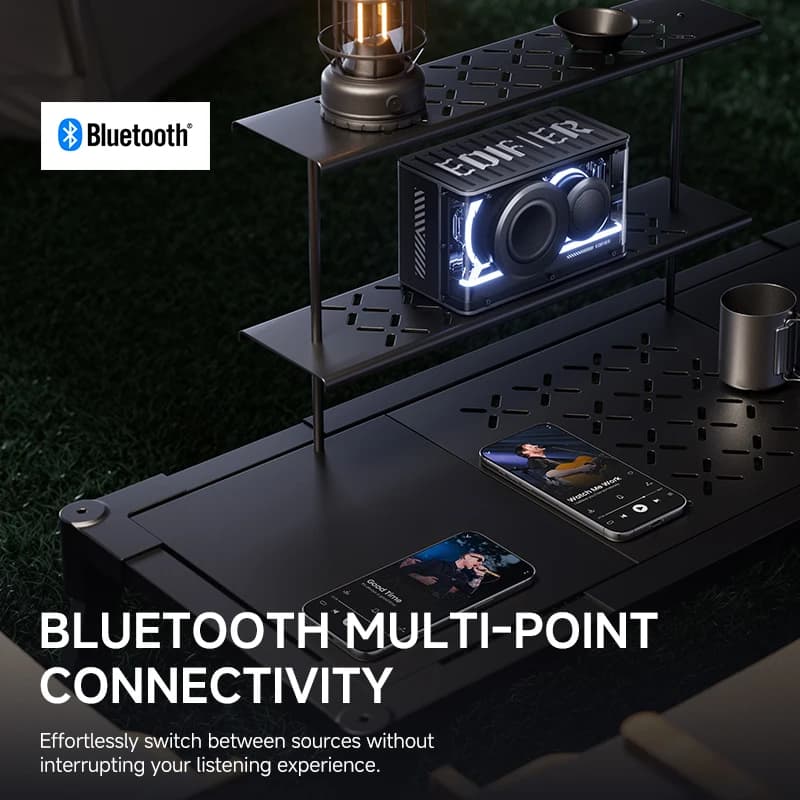 سماعة بلوتوث إديفيير QD25 صندوق صوتي للطاولات صوت عالي الدقة بلوتوث 6.0 ستيريو TWS إخراج 25 واط - 4