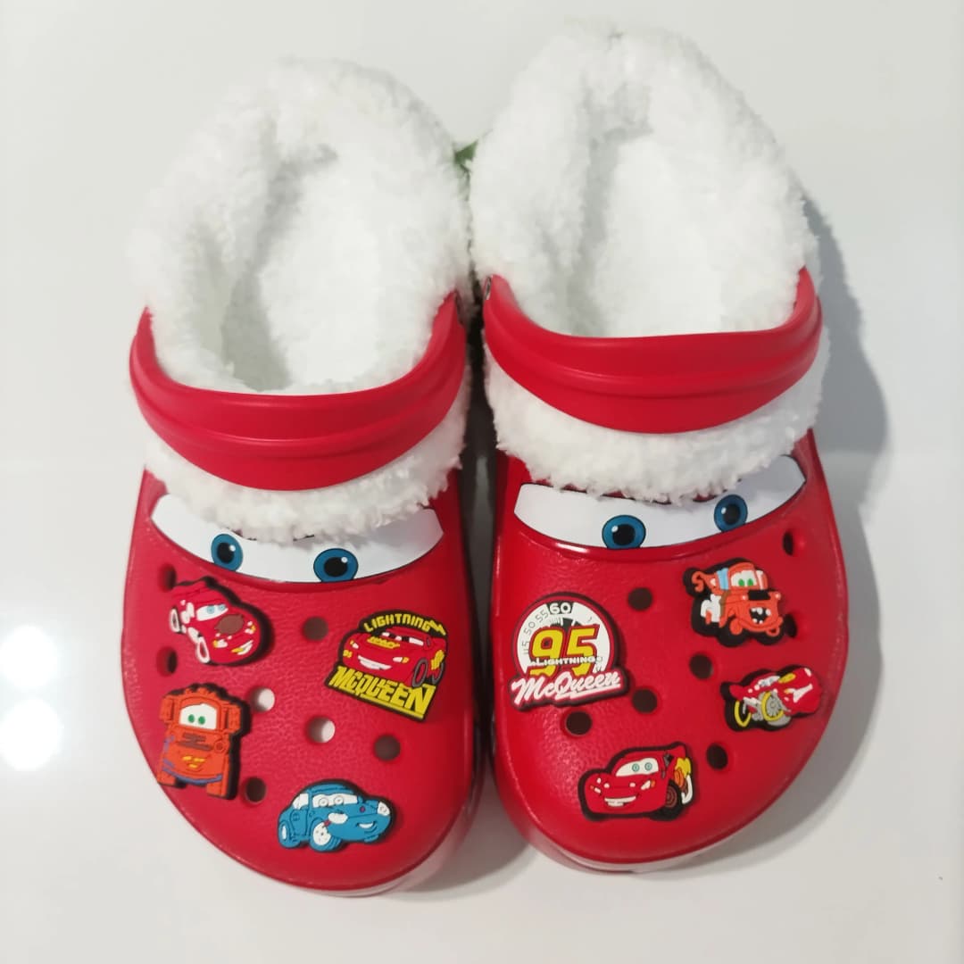 New Disney McQueen Pix Cartoon Solid Color Waterproof Anti Slip Hole Outdoor Sandals Casual Sandals Adult Anime Accessories - 6