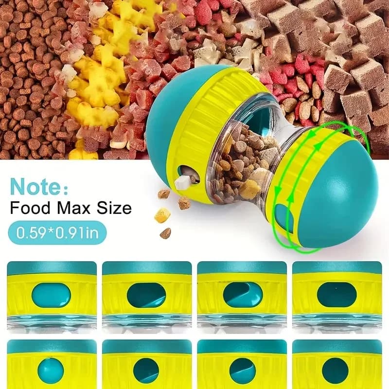 لعبة توزيع الوجبات الخفيفة التفاعلية للكلاب، مناسبة لجميع أنواع المغذيات البطيئة، ألعاب الحيوانات الأليفة البلاستيكية، تجلب المرح والأكل الصحي - 2