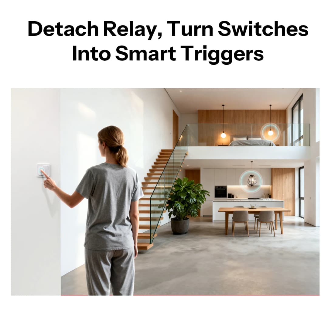 سونوف MINI-ZB2GS-L بروتوكول زيجبي لا يتطلب محايد MINI DUO-L مفتاح ذكي مزدوج يعمل بتقنية زيجبي تحكم مزدوج القناة مع محاور ZB - 4