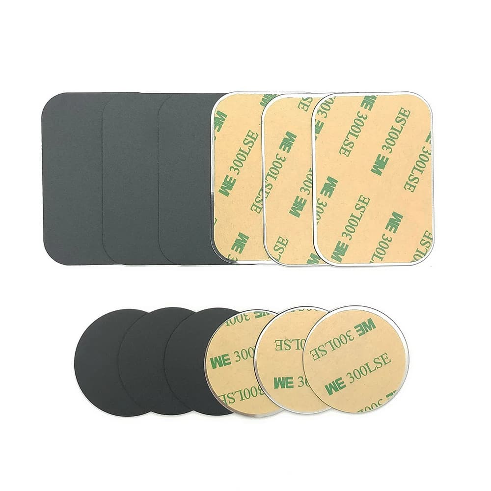 لوحة معدنية رقيقة لحامل هاتف السيارة المغناطيسي صفائح حديد ملصق القرص للهاتف المغناطيسي حامل السيارة جبل آيفون - 2