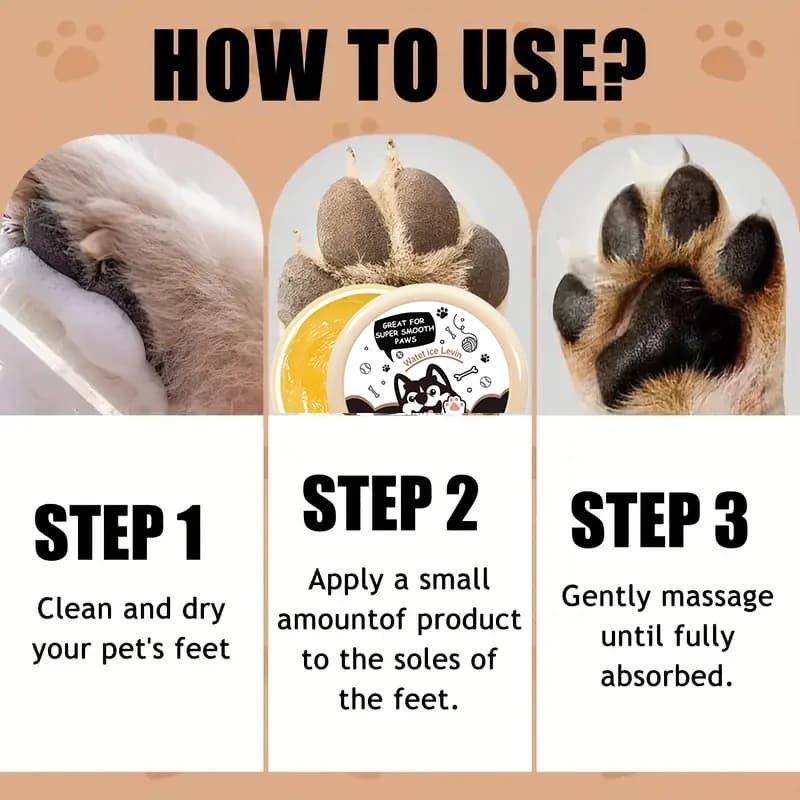 20g Dog Nose and Paw Balm Dog Paw Cream Cats Dogs Paw Protector Cream Pet Feet Moisturizer Pet Crack Feet Repair Pet Accessories - 6