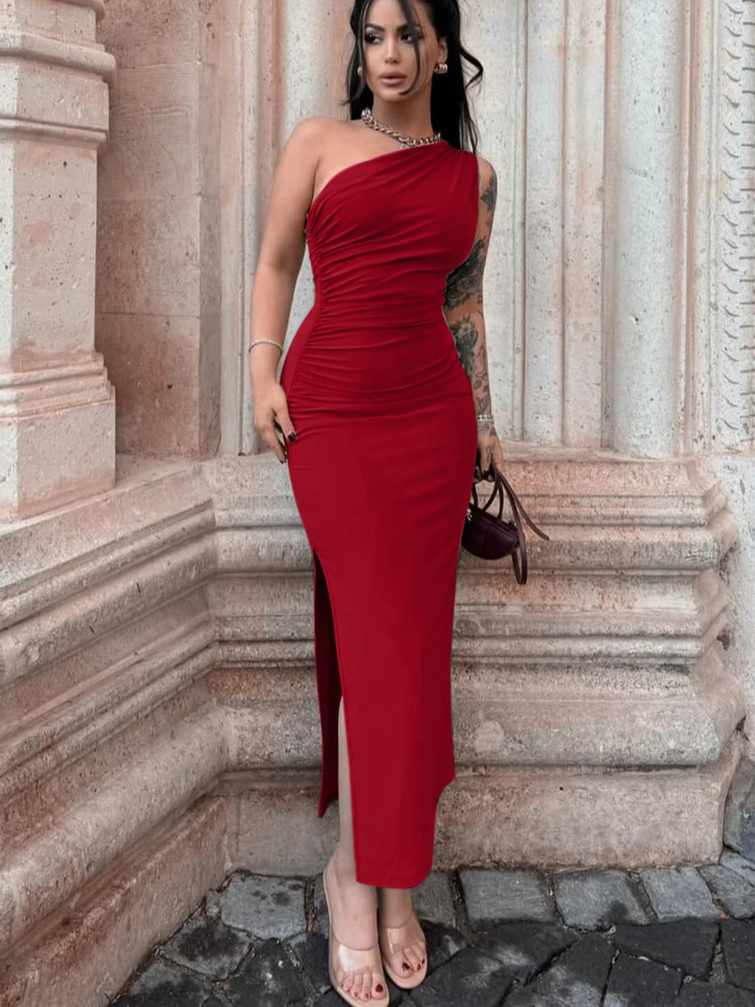 Summer Women' Maxi Dresses Sexy Split Fashion Sleeveless Backless Slim Dress Female Casual Streetwear Club Elegant Party Dresses - 3