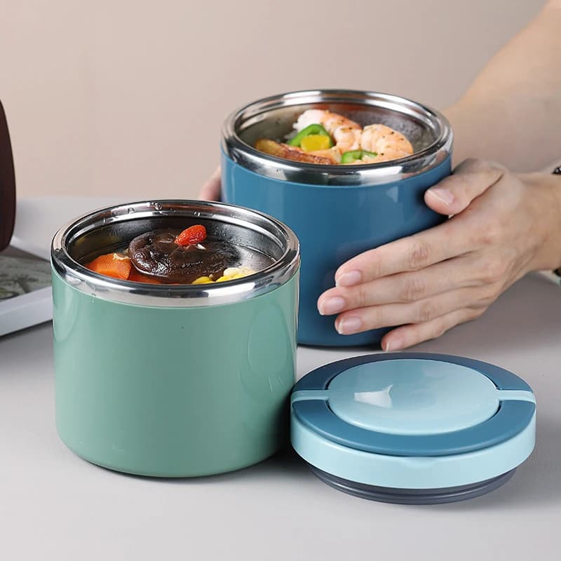 Soup Thermos Food Jar Insulated Lunch Container Bento Box for Cold Hot Food Food Flask Stainless Steel Lunch Box With Handle - 3