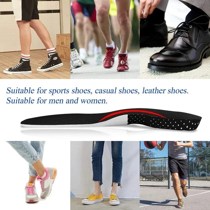 Shock-absorbing sports insole men and women arch support Orthopedic insoles Breathable comfortable running Shoe Pads 2Pcs/4Pcs - 6