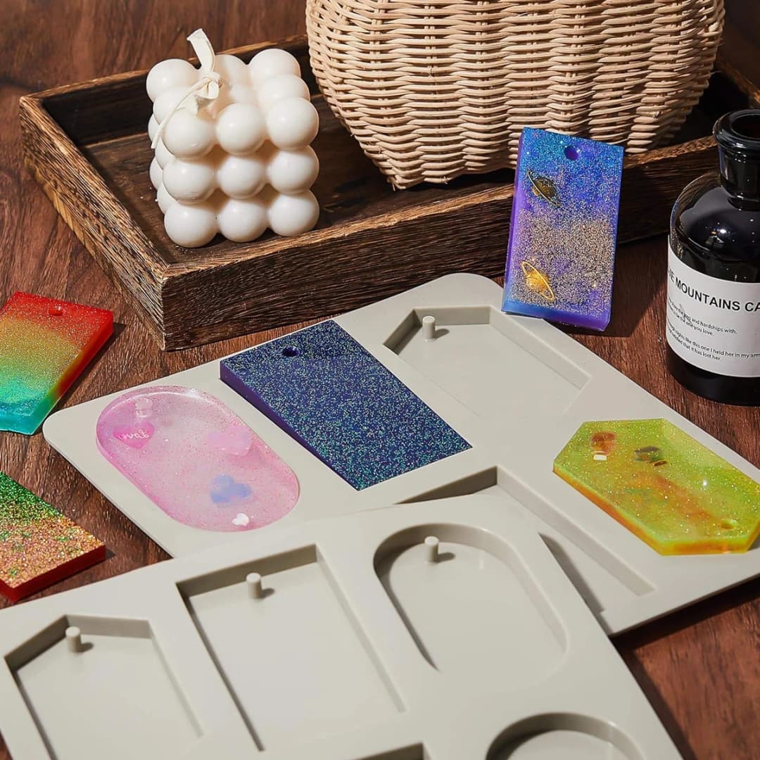 1PC 6 Holes DIY Soy Candles Aroma Wax Tablets Mould Handmade Aroma Wax Tablets Silicone Mold Soap Making Accessories - 5