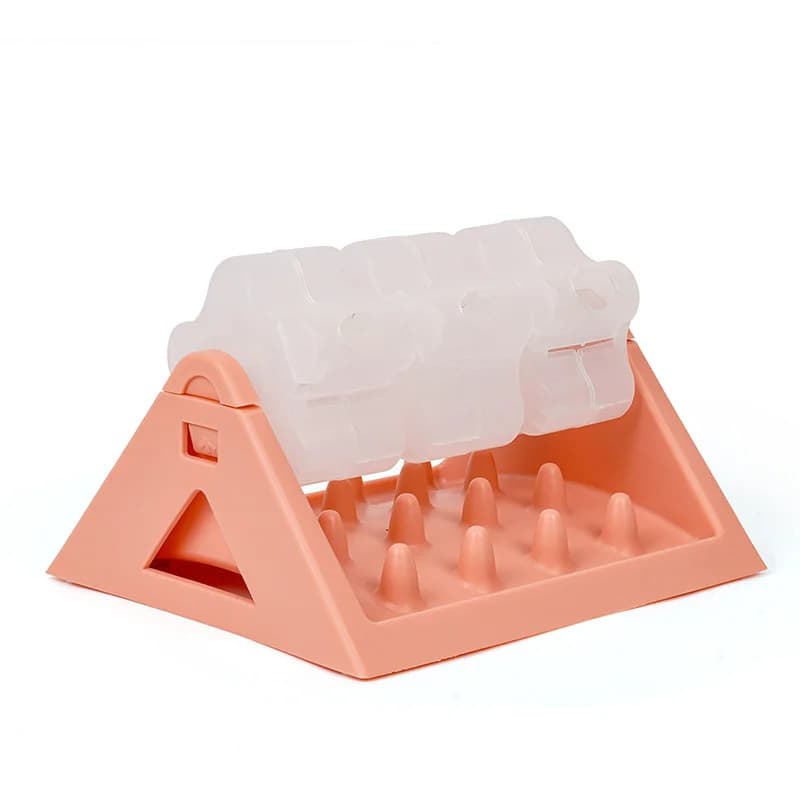 وعاء طعام تفاعلي بطيء للكلاب - لعبة ألغاز لتخفيف القلق والملل، لعبة طعام للكلاب، وعاء ألغاز للقطط مع تحكم في التغذية - 5