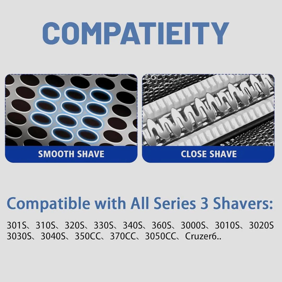 KVIFO 32B Shaver Replacement Head for Braun Series 3 3000s 3010s 3020s 3030s 3040s 300s 301s 310s 320s 330s 340s Electric Shaver - 2
