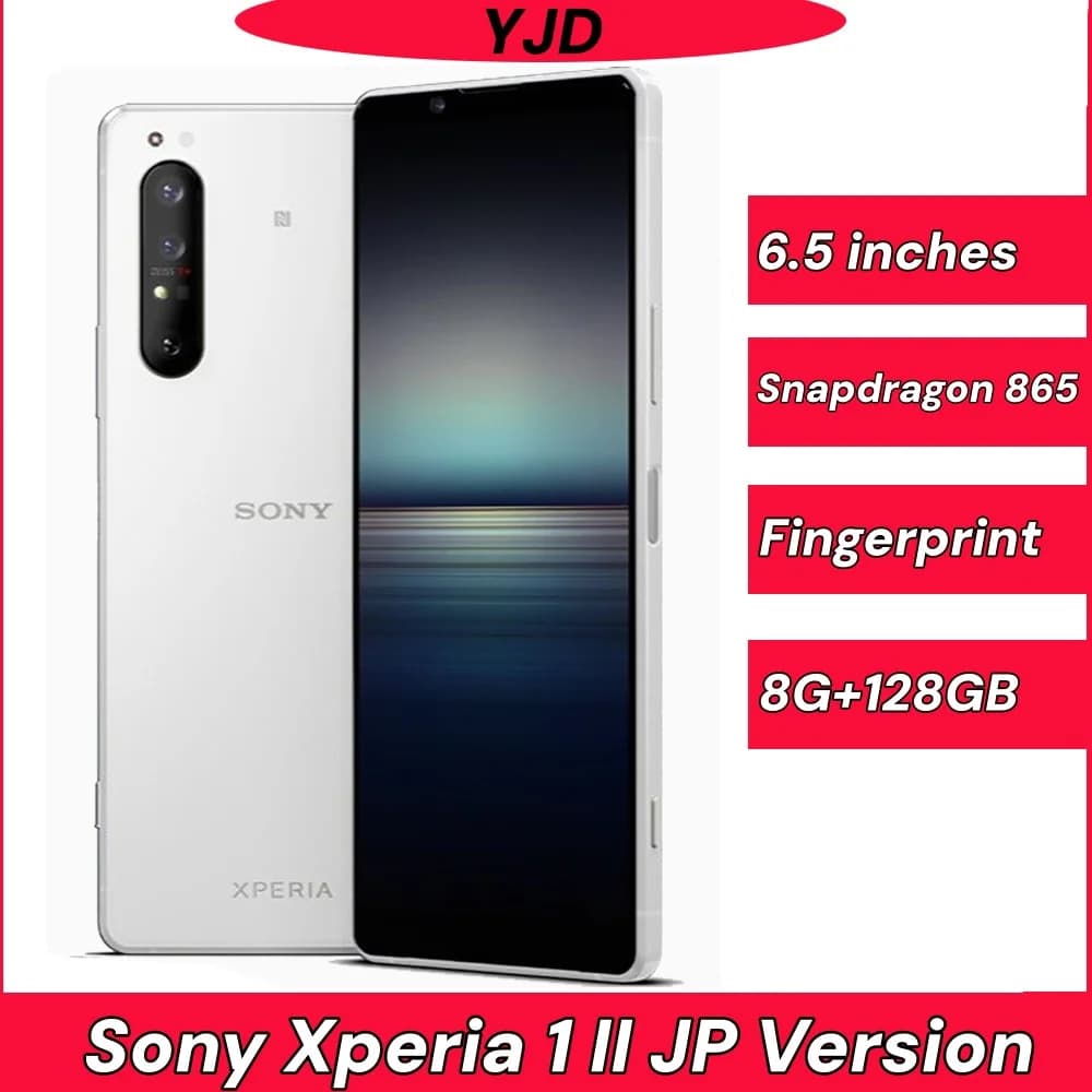 97% New Original Sony Xperia 1 II 1ii JP Version 6.5 inches 3*12MP Snapdragon 865 OLED Screen 8G RAM 128GB ROM used Mobile phone